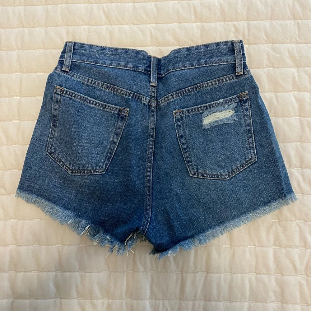 Just Black Denim Ripped Denim Shorts- women’s medium